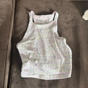 American Eagle Outfitters Ribbed Pastel Multicolor Tank